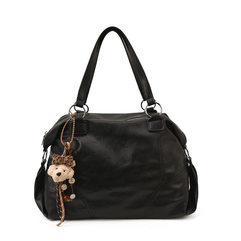 Casual retro large-capacity bag women's new commuter versatile shoulder bag going out to work portable tote bag