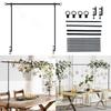 Black Desktop Arch Frame Easy Install Clamp Over The Rod Stand Balloon Clips Adjustable Length Flower Frame Arch Event Ceremony