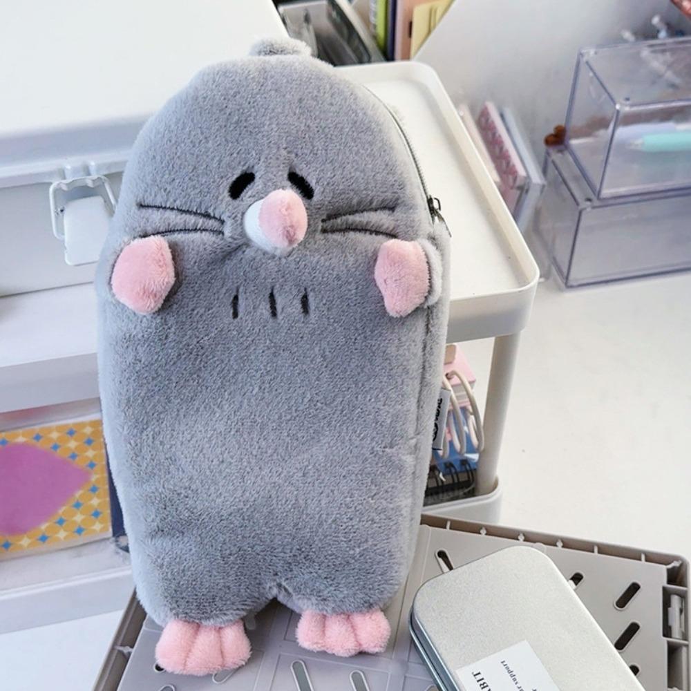 

Cute Stationery Storage Bag 3D Stationery Case Portable Mole Pencil Case Middle School Student Style 2