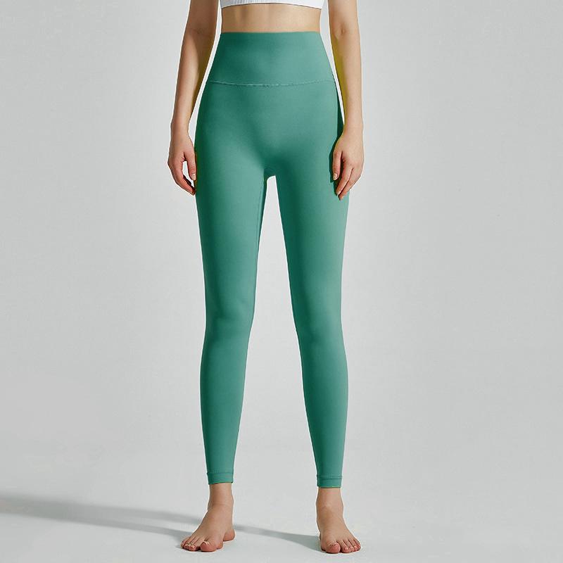 2025 Damen Cloud-Feel High-Waist Elastische Yogahose - Superweich, Hüftformend, Nude-Feel, Perfekt zum Laufen und für Sport