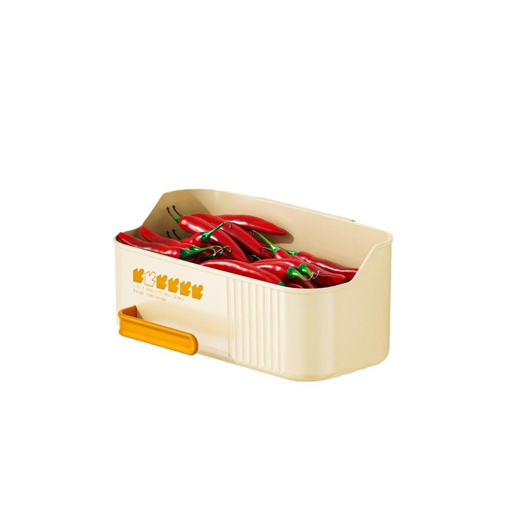 Wall-Mounted Kitchen Spice & Vegetable Storage Rack