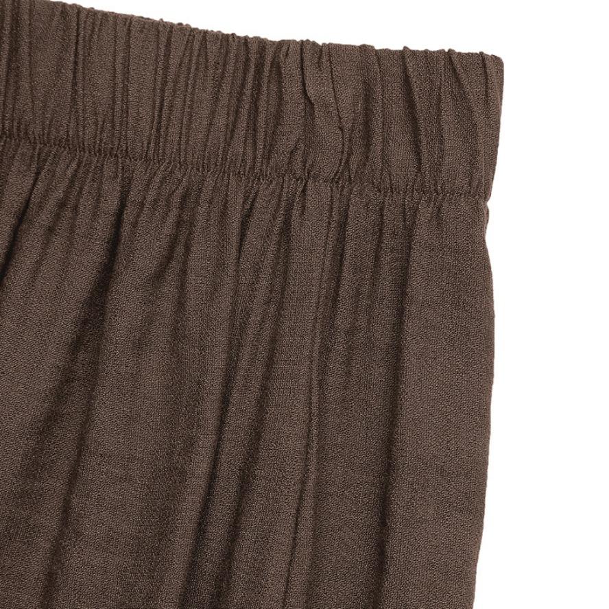 Moda damă ocazional cu imprimeu în culori uni Pantaloni cu talie înaltă Pantaloni și capris