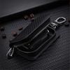 Carbon Fiber Car Key Case Key Bag Keychain Accessory For Porsche Cayenne Panamera Macan 911 718 Taycan Boxster Cayman 918 Pajun