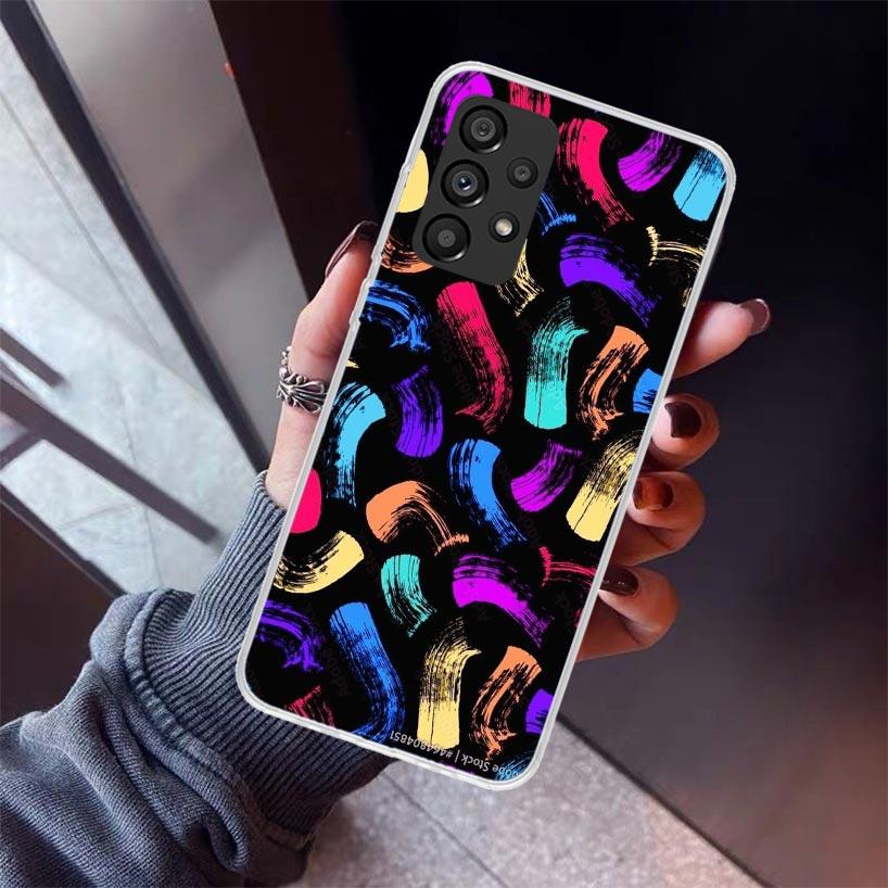 Simple Pattern Graffiti Phone Case For Samsung Galaxy A17 A16 A15 A14 A13 A57 A56 A55 A54 A53 A37 A36 A35 A34 A33 A26 A25 A24 A2