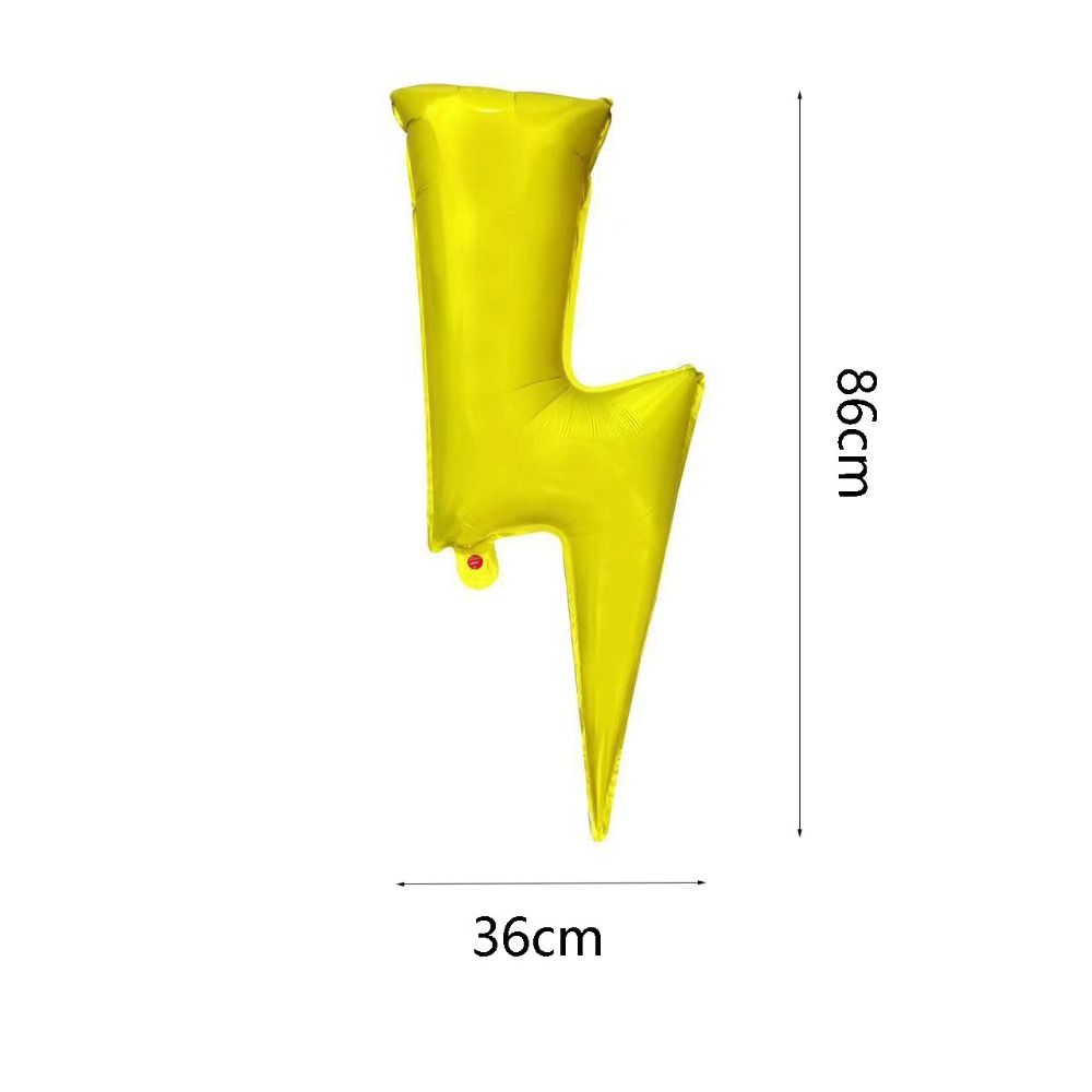Lightning Shape Lightning Bolt Foil Balloons 34/45 Inch Flash Balloons Cowgirl Lightning Balloons