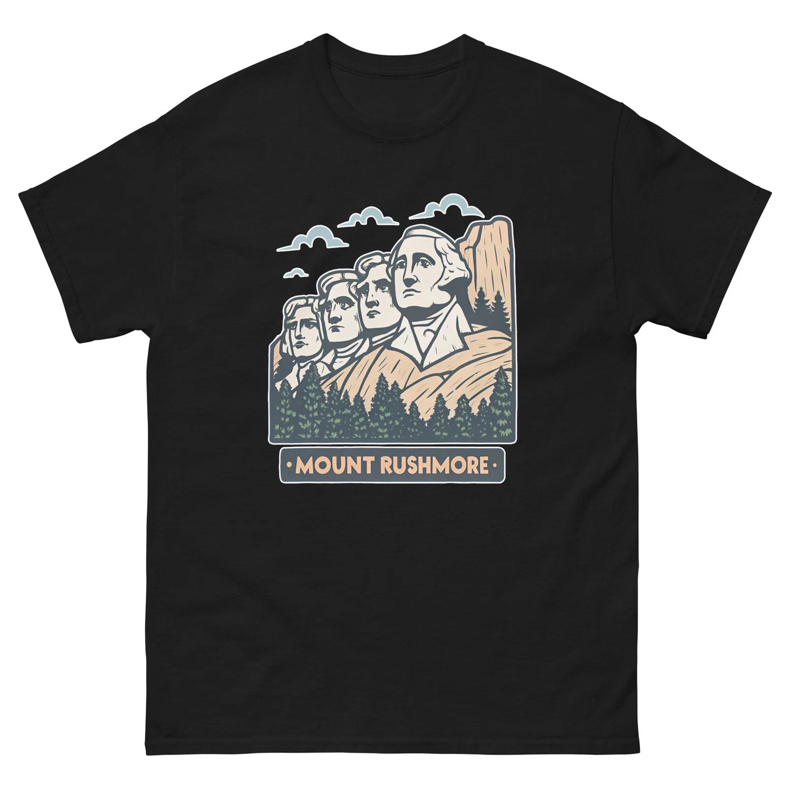 Mount Rushmore Attraction Landmark Travel T-Shirt L