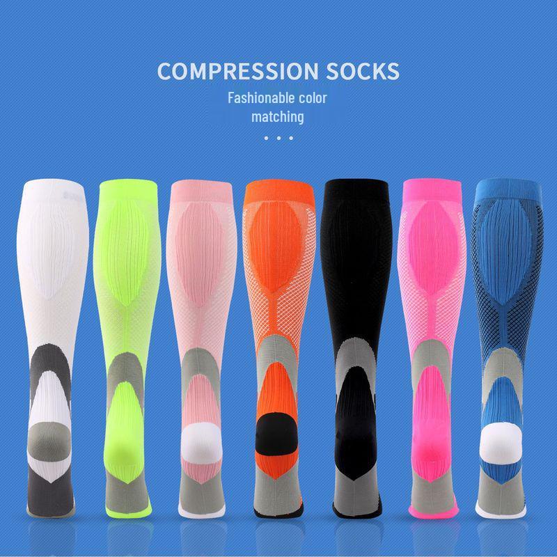 Breathable Non-slip Calf Compression Socks for Sports, Marathon, Aerobics, and Running