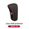 Car Shift Handle Cover PU Leather Car Gear Shift Knob Protector For Toyota Corolla Yaris Camry CHR Hilux Avensis Key Accessories