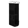 Locker Shelf Organizer 3-Tier Hanging Storage Bag Locker Storage Rack with Side Pockets Hooks for School Gym Closet