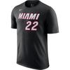 X NBA Collaboration Miami Heat Fashion Comfortable Soft Skin-Friendly Short Sleeve T-Shirt Men Tops Black DR6383-018