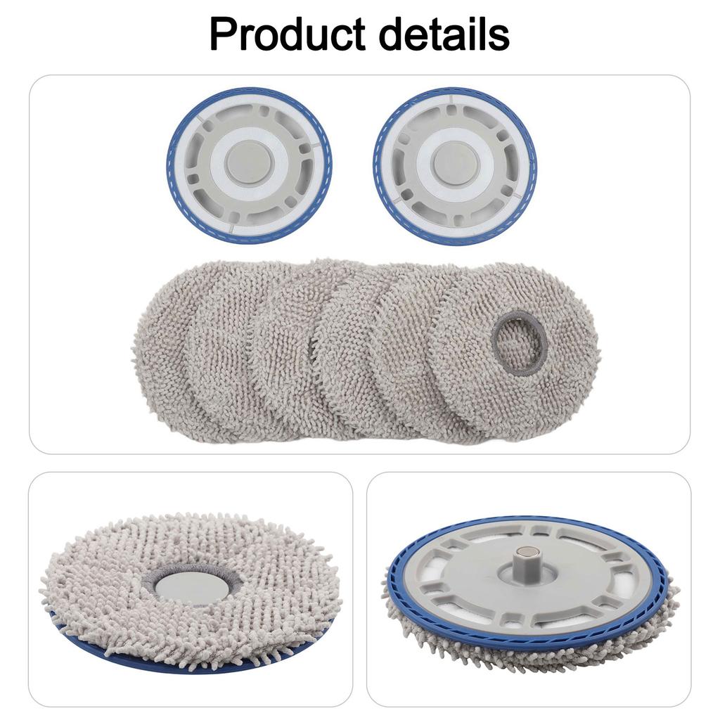 Mop Cloth Frame and Pads Set for ECOVACS For T30 For OMNI Robotic Vacuum Cleaner Replacement Parts for Effective Cleaning