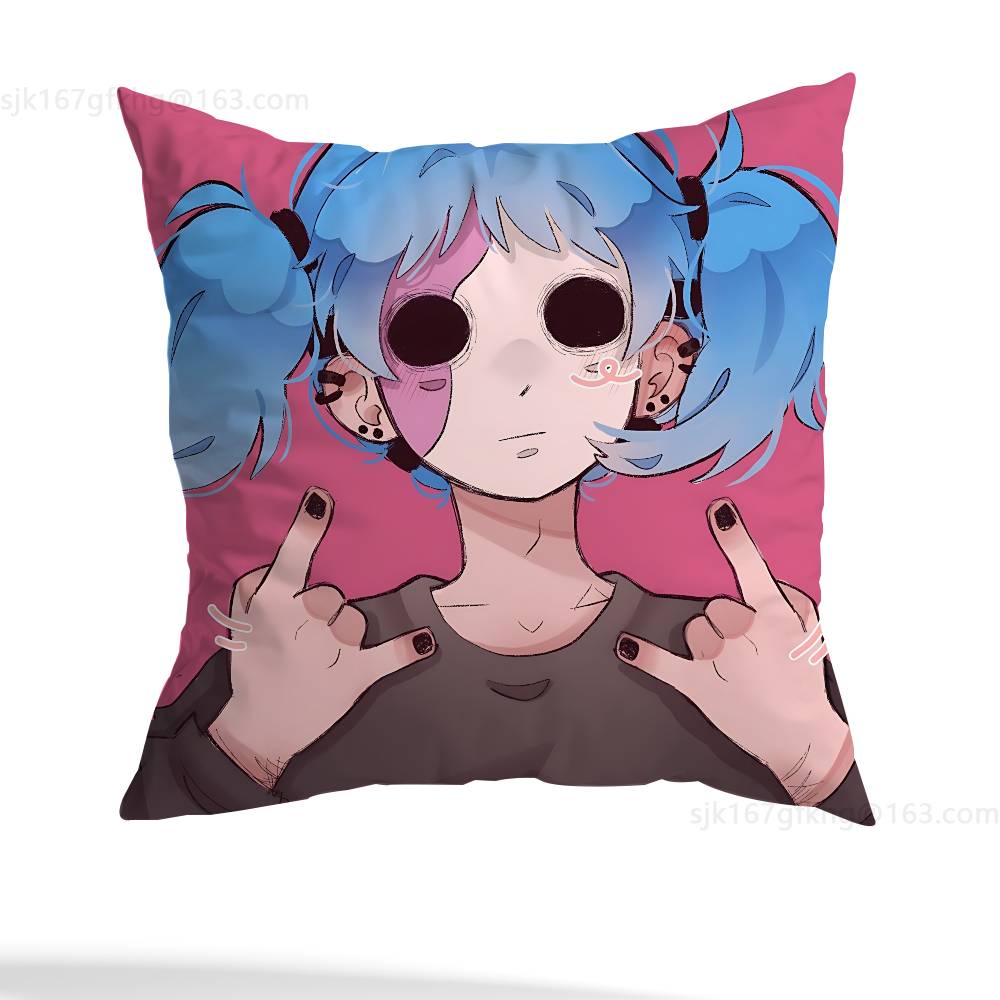 Sally Face Cartoon Pillow Cover Living Room Sofa Cushion Cover Bedroom Room Bed Pillow Cover Home Decoration