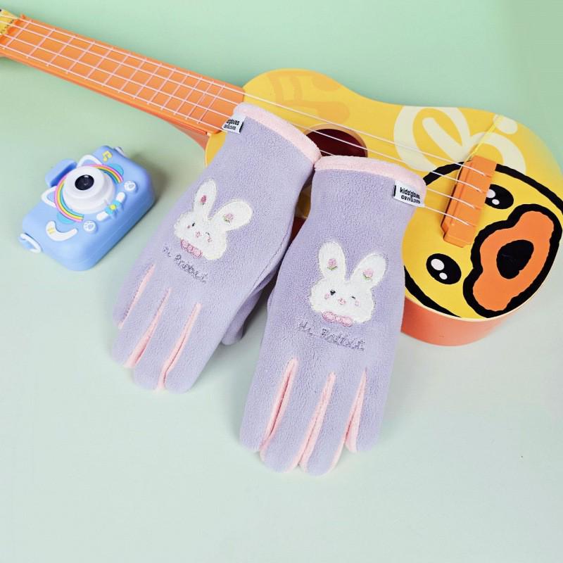 Gants Chaleureux Coupe-vent Dessin Animé pour Fille - Automne & Hiver Cyclisme