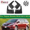 For Toyota Sienna 2008- Mudflaps Mudguards Splash Guards Mud Flap Fenders 4Pcs Parts