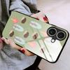 For iPhone 17 Case PC TPU Tempered Glass Pattern Printing Anti Drop Phone Back Cover