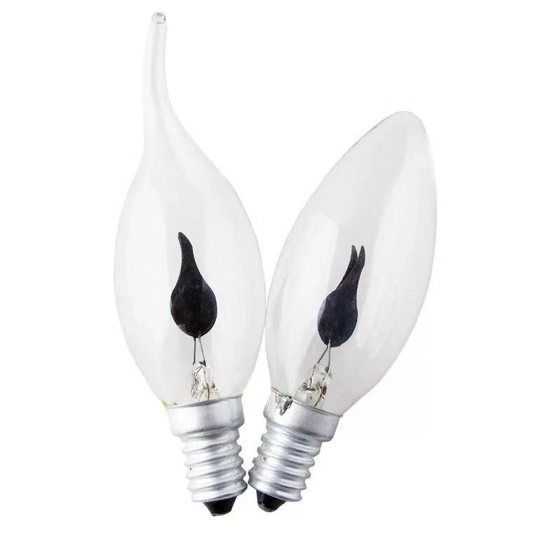 Cross-border Flickering Flame LED Lamp E27/E14 C35 Candle Bulb for Café Decor