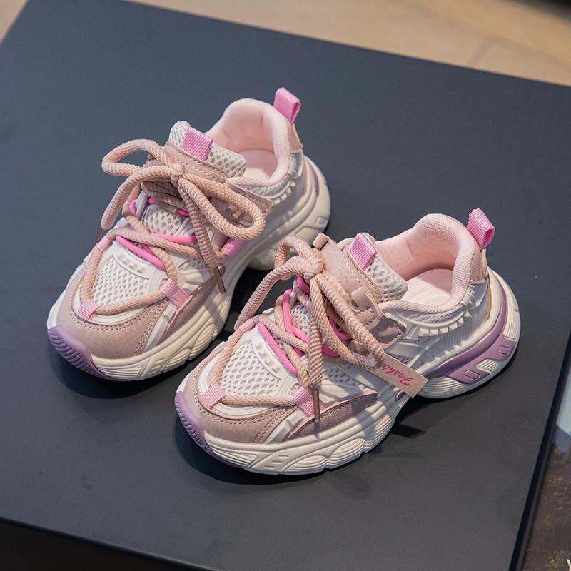 

Дитяче модне дихаюче миле взуття Four Seasons Діти Студенти Трендові м’яка підошва Хлопчики та дівчатка Спортивні кросівки для бігу 37 рожевий