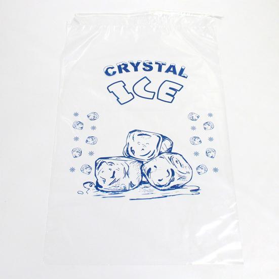 50Pcs/Set Ice Cube Bag Clear PE Adjustable Drawstring Closure Leakproof Heavy Duty Ice Storage Bag Kitchen Supplies