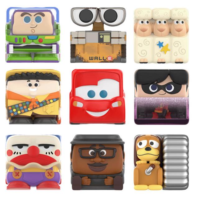 New POP MART Disney/Pixar POP CUBE 1 Collection Figure Mystery Boxes Single Blind Box/whole Box 9 Pcs POPMART-2408-0008