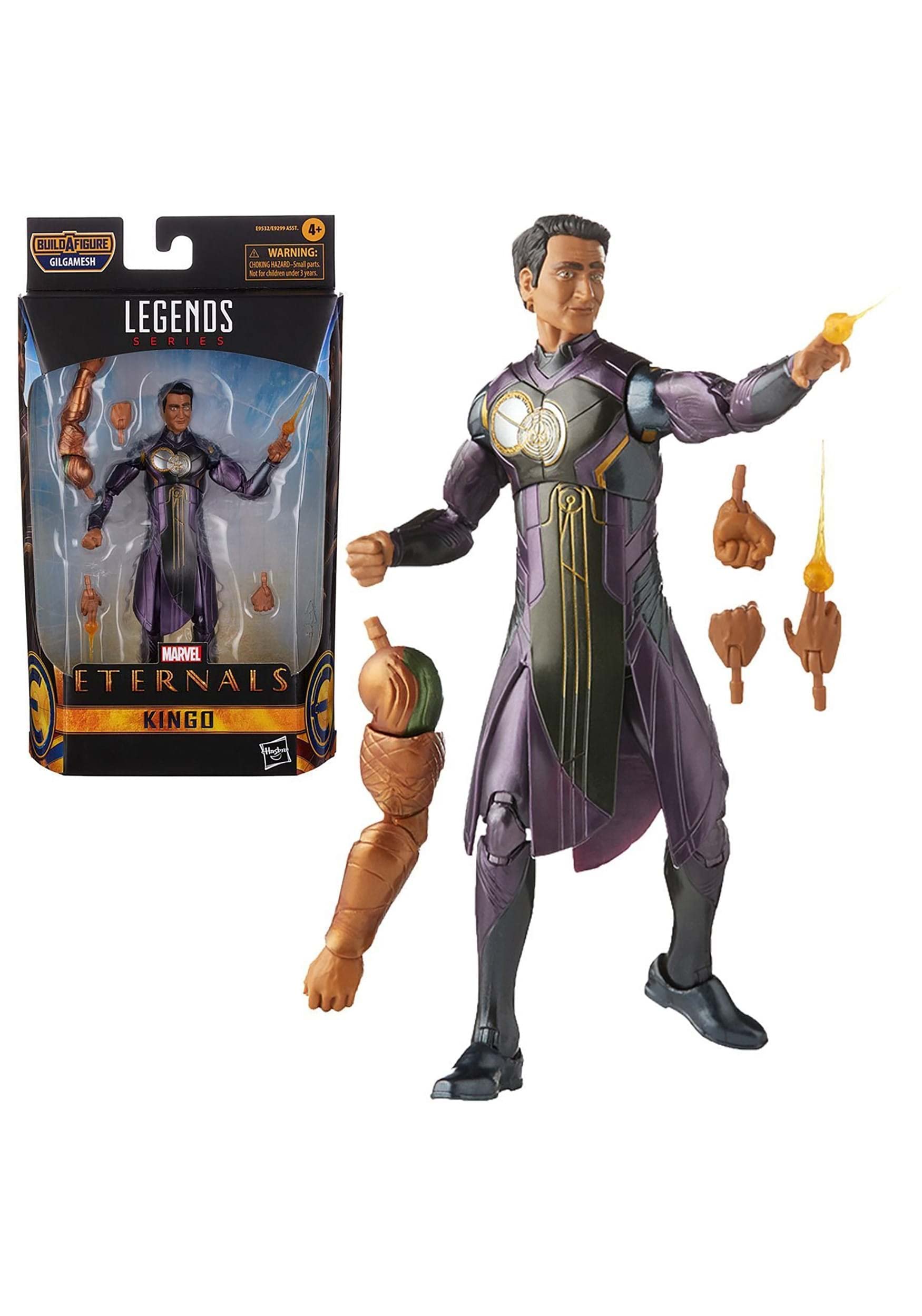 

Hasbro Marvel Legends Series Eternals/Kingo 6-inch Action Figure E9532, Authentic, with Build-a-Figure Parts