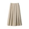 [MUJI] Women's Wool Blend Skirt BG1R0A4A Beige Women's L