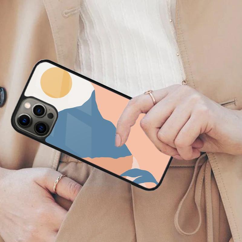 Abstract Cat Mount Fuji Japan Landscape Magnetic Phone Case For iPhone 17 Air 16 14 13 12 Pro Max 15 Plus Wireless MagSafe Cover