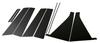 Odyssey Black Plated Pillar Panel Covers for Mugen Visors 5053 RB3-4 (10-Piece Set) [PIL-BLA-150]