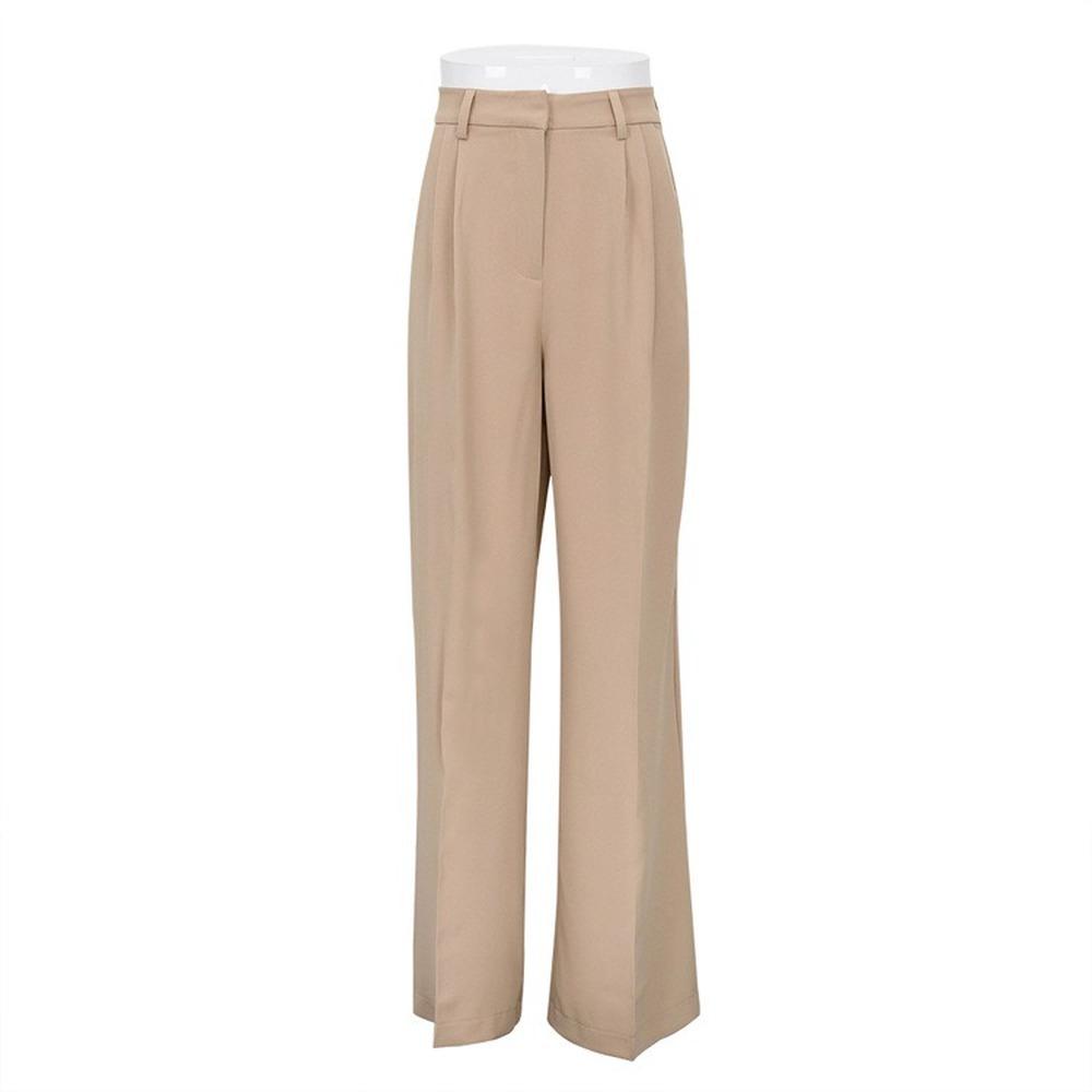 Women'S Pants Fashion Loose Full Length Ladies Trousers Casual High Waist Wide Pants