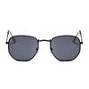 Hexagon Sunglasses Man Classic Brand Flat Lens Clear Sun Glasses Male Female Retro Small Metal Frame Square Glass