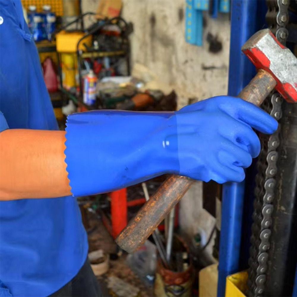 PVC Industrial Gloves Anti-slip Fishing Gloves Durable Work Gloves