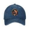 Kawaii Koi Anime Japanse Baseballpet Retro Verweerd Gewassen Snapback Hoed Unisex Buiten Trainen Verstelbare Pasvorm Petten Pet