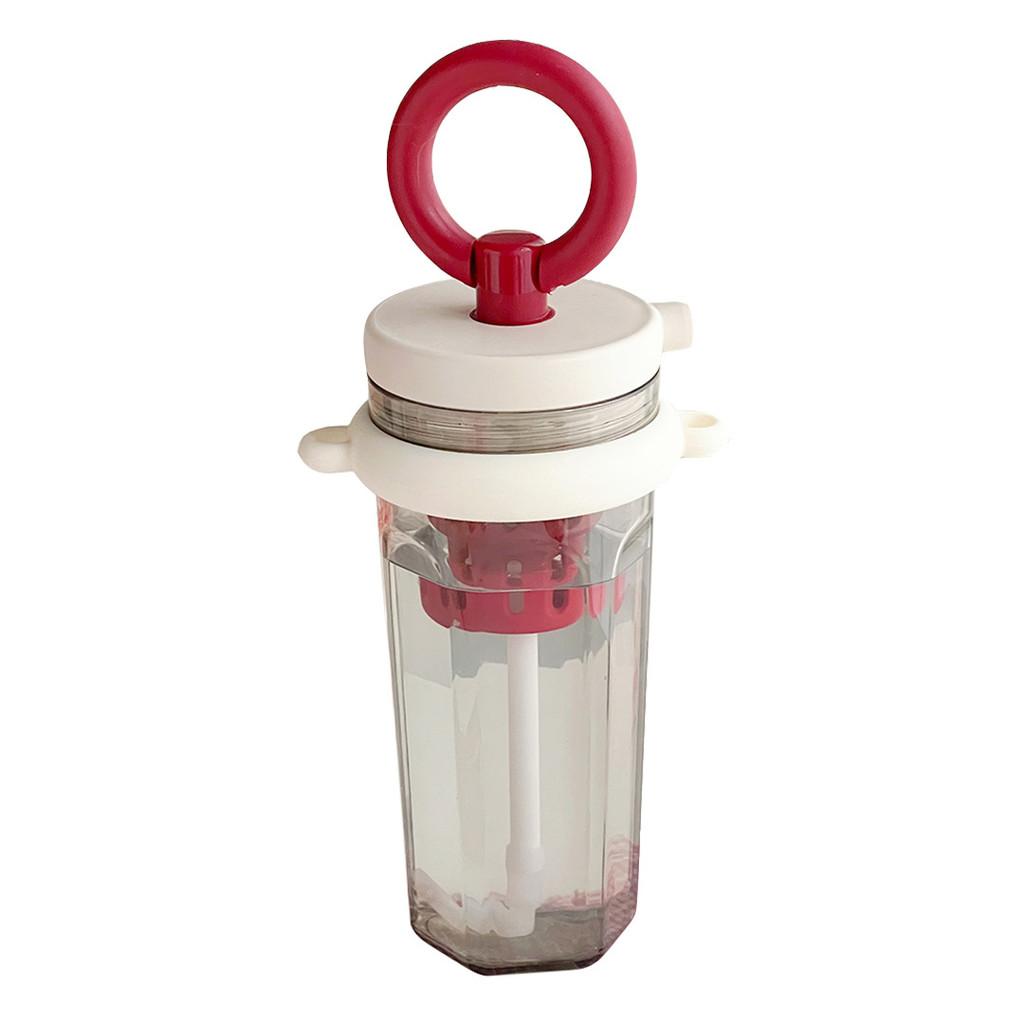 Summer Girls Water Bottle With Straw Portable Ecofriendly Plastic Cup For School And Outdoors