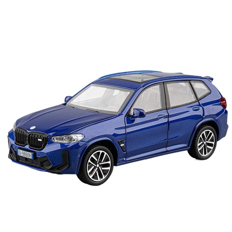 1/32 BMW X3M Legeringsmodellbil, med Lyd- og Lysfunksjoner, Interiørdekorasjon Samlepynt, Gaver til Bilentusiaster