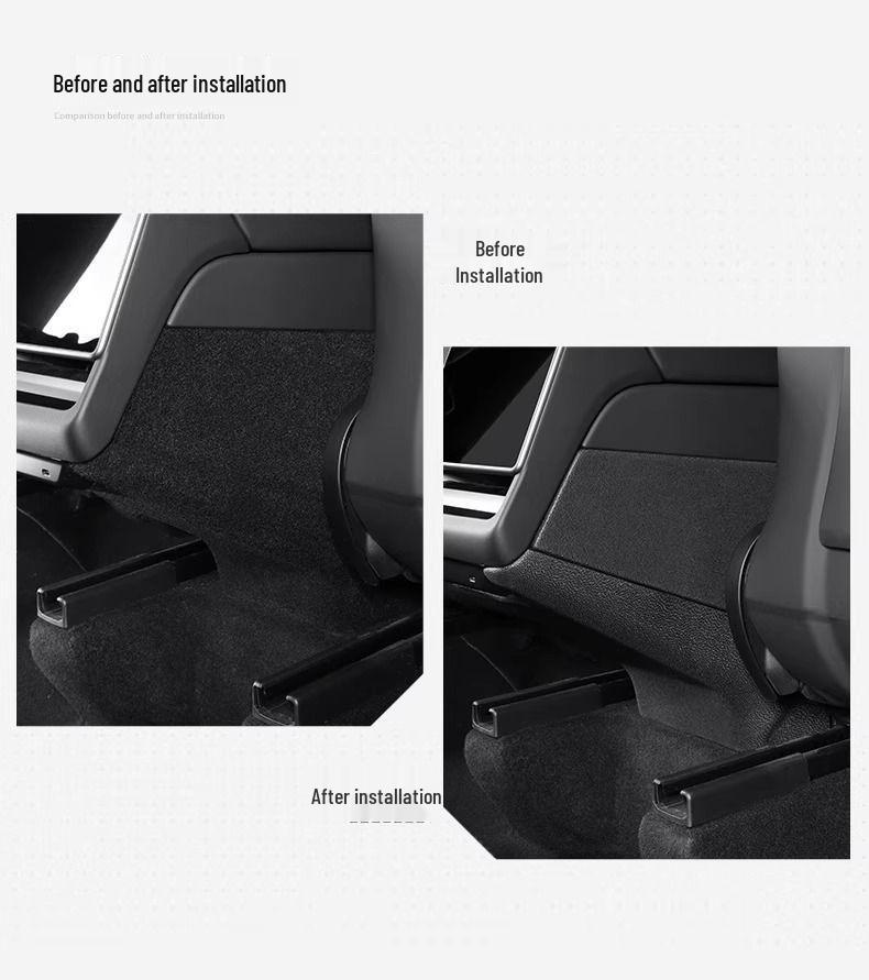 Tesla Model Y 25 New Version: Center Console Anti-Kick Pads - Protective Interior Panels, Model Y Accessories