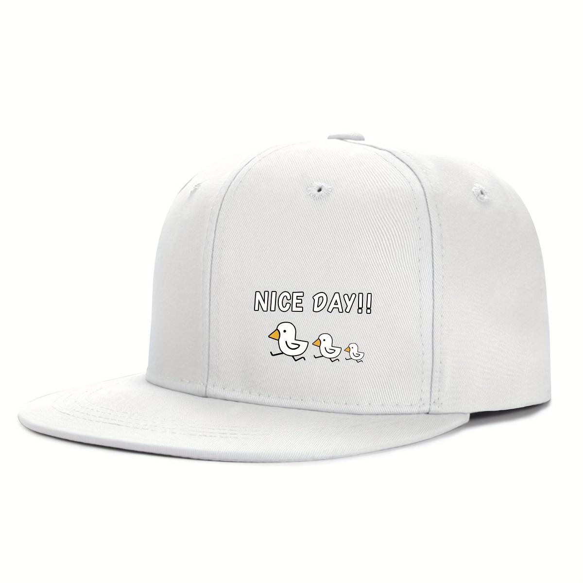 

Cute Duck Family Nice Day Graphic Baseball Cap Adjustable Polyester Casual Outdoor Unisex Hat One Size