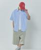 BASIC HOUSE Oxford Semi-Overfit Short Sleeve Shirt Sky Blue Lzws3101