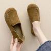 Flat-soled Doudou Shoes 2025 New Matte Non-slip Casual Non-slip Soft-soled Single Shoes Women's One-pedal Mother Work Shoes