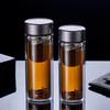 GUOZI Double Wall Glass Tea Infuser Mug