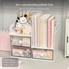 Desktop Organizer Storage Box, Bookshelf, Pen Holder, MultiFunctional Plastic Rack