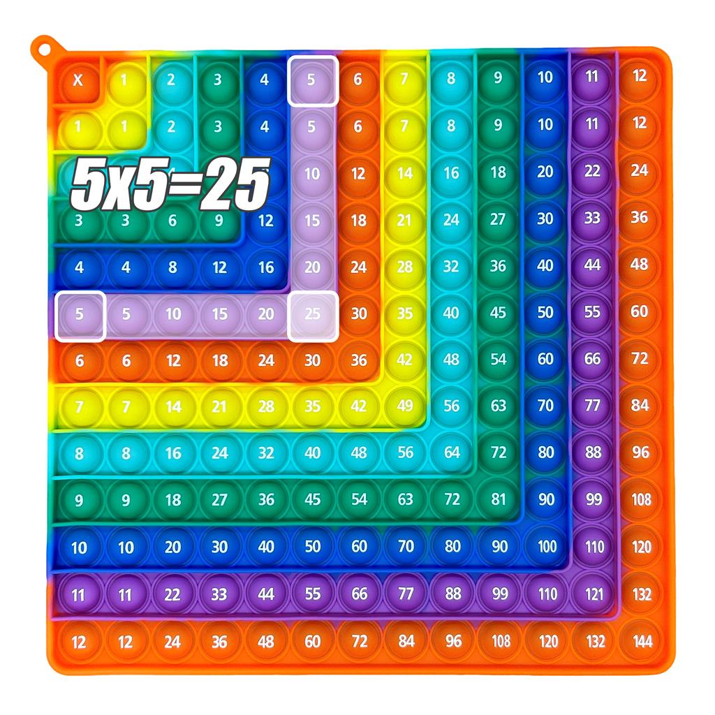 Prática de Multiplicação Jogos de Matemática, Tabuada 12x12 Jogos de Tabuleiro Atividade de Aprendizagem, Brinquedos de Ensino de Matemática Presentes de Papelaria