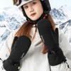 Fingerless Full Length Ski Gloves Size M Waterproof - Black