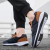 Men's Black Brown Mesh Fashionable Sports Shoes Breathable Running Shoe with Cushioned Soles Anti Slip Walking Shoes Large Size