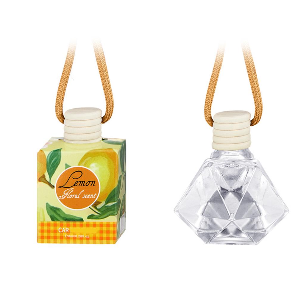 Car Air Hanging Fragrance Oil Diffuser Car Air Freshener Odor Eliminator Long Lasting Aromatherapy Car Decoration 8ml