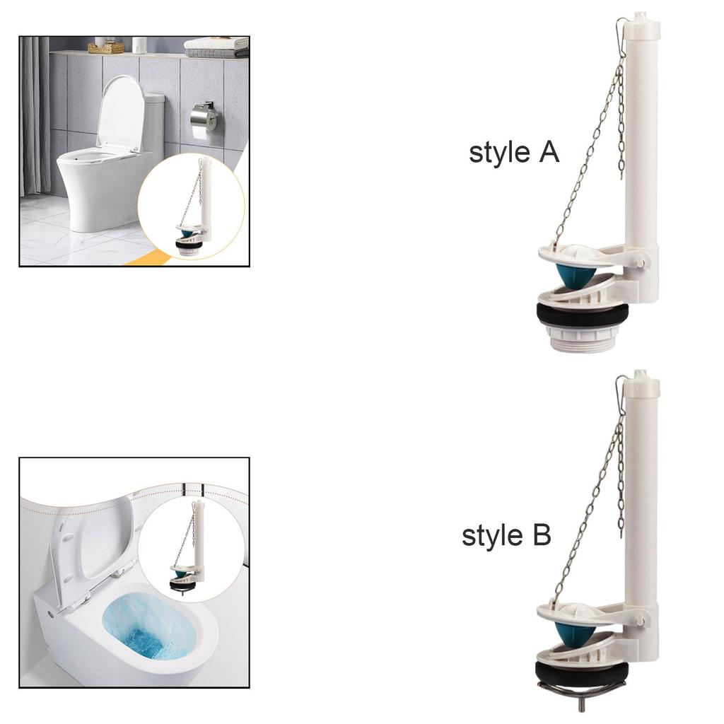 Toilet Flush Valve Assembly Practical Universal Repair Part White Replacement Accessory