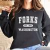 Twilight Sweatshirt Forks Hoodie Team Edward Crewneck Sweatshirts Twilight Inspired Pullover Women Graphic Hoodies Casual Tops