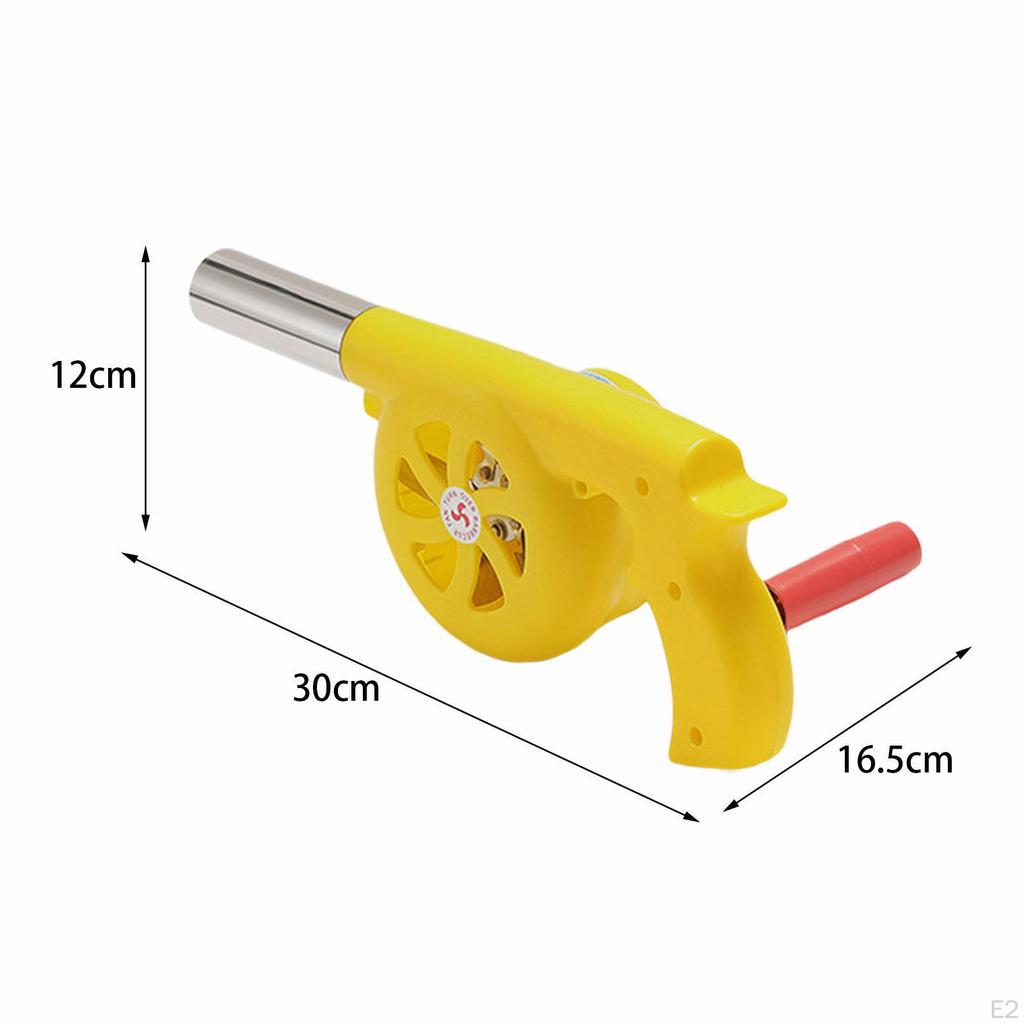 Barbeque Air Blower Grill Blast Camping Stove Accessories, Hand Crank BBQ Fan Handheld