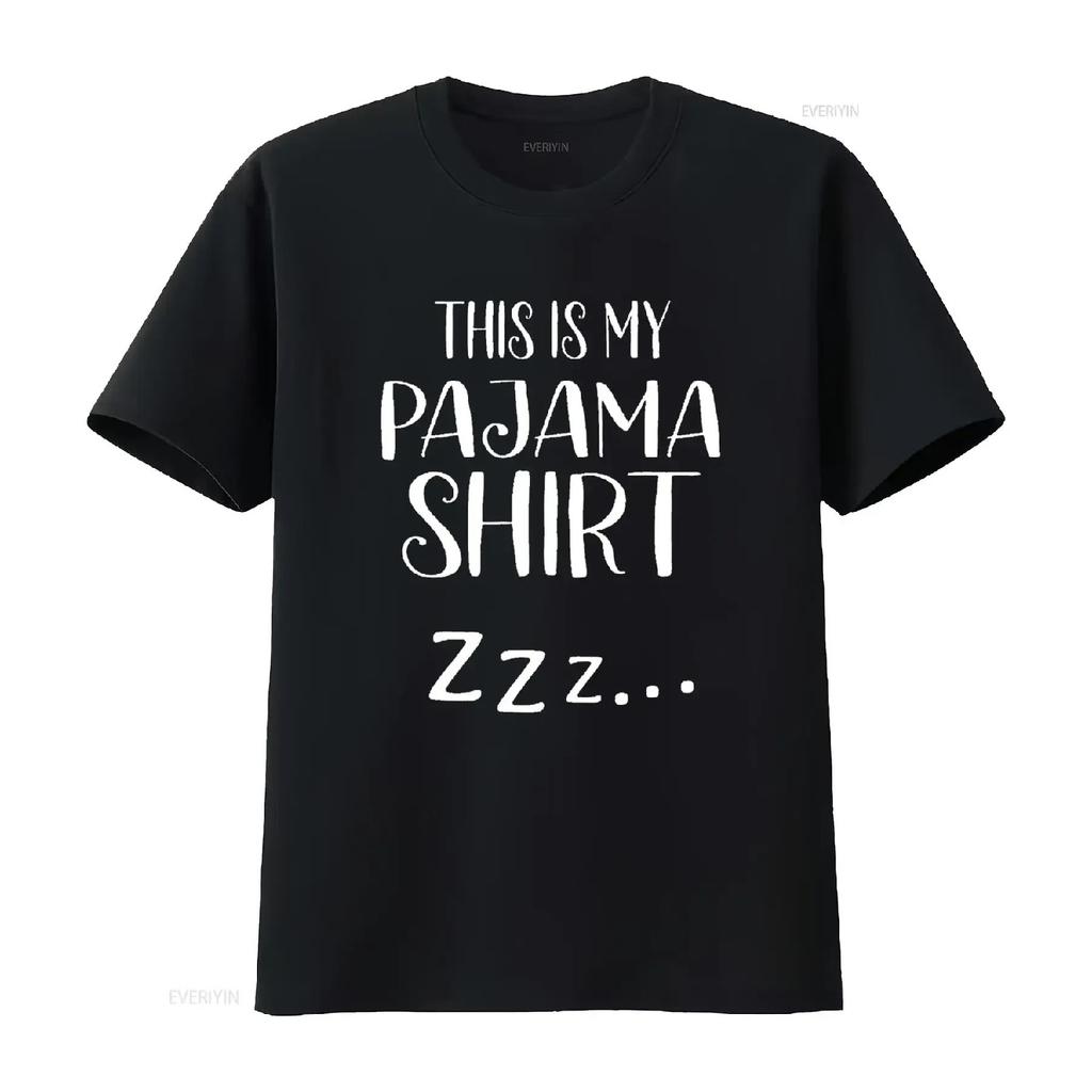 Mens This Is My Pajama T Shirt Funny Sleepover Black 3X Large vintage Washed Breathable Casual homme Stylish Versatile fashion