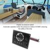 Boat Gauges Panel Digital Display 4 in 1 Fuel Level Water Temperature Voltage Oil Pressure Meter for Yachts Speedboats