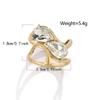 Multifunctional Scarf Buckle Alloy Corner Knotting Buckle New Scarf Ring  Scarf Fixing