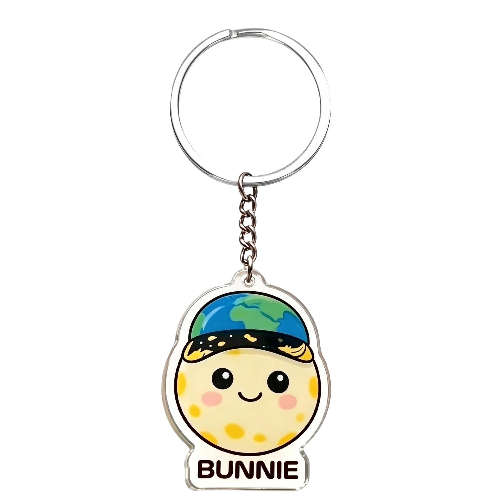 

2D Keychain Pendant Doll Car Keychain Backpack Accessories Doll Pendant One Size
